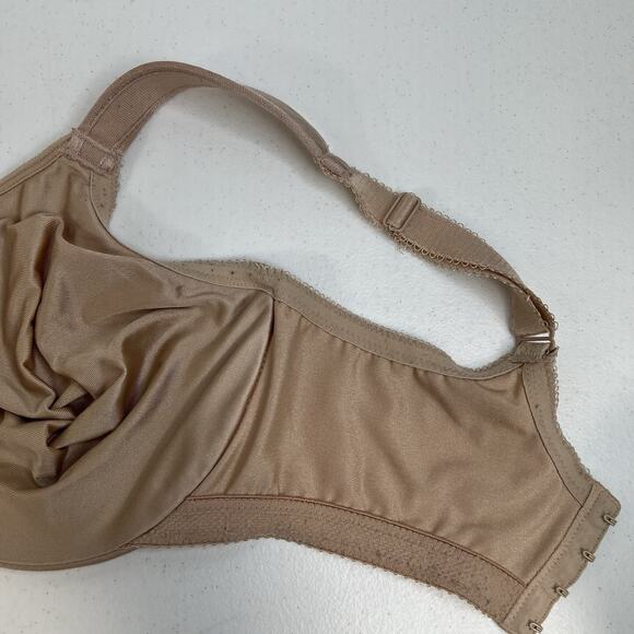 Wacoal 36DDD Bra Beige Bodysuede Seamless Full Figure 85185 Underwire Smooth - Picture 11 of 16